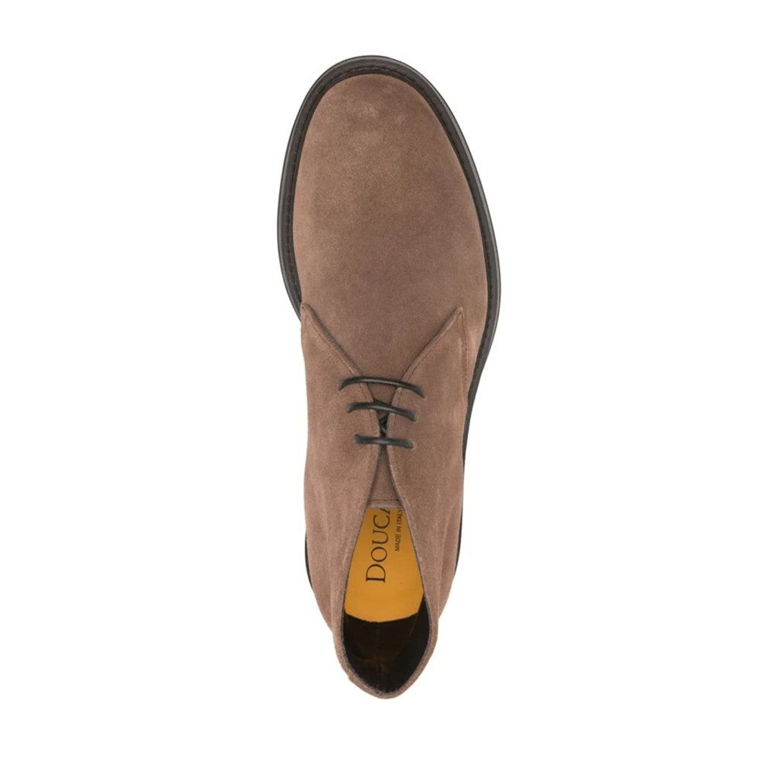 Doucal's Brown Chukka Minimalist Design Calf Suede Boots