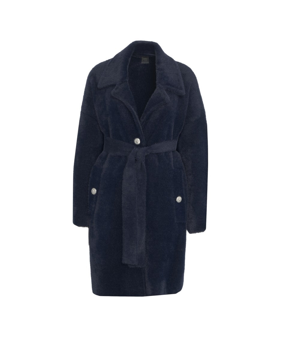 Pinko Coat With Belt At The Waist