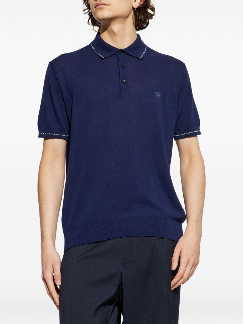 Etro Knitted Polo Shirt With Classic Collar