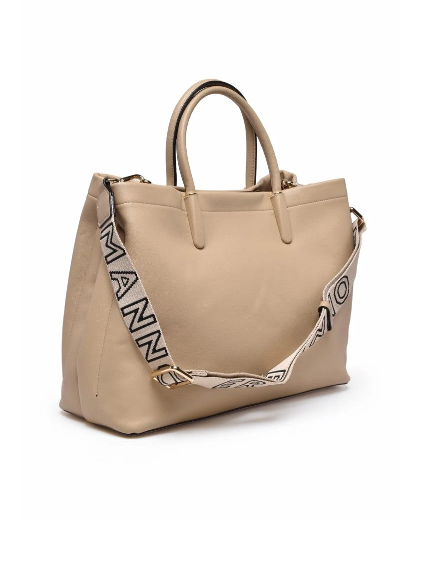Ermanno Firenze Structured Virginia Handbag In Smooth Polyurethane