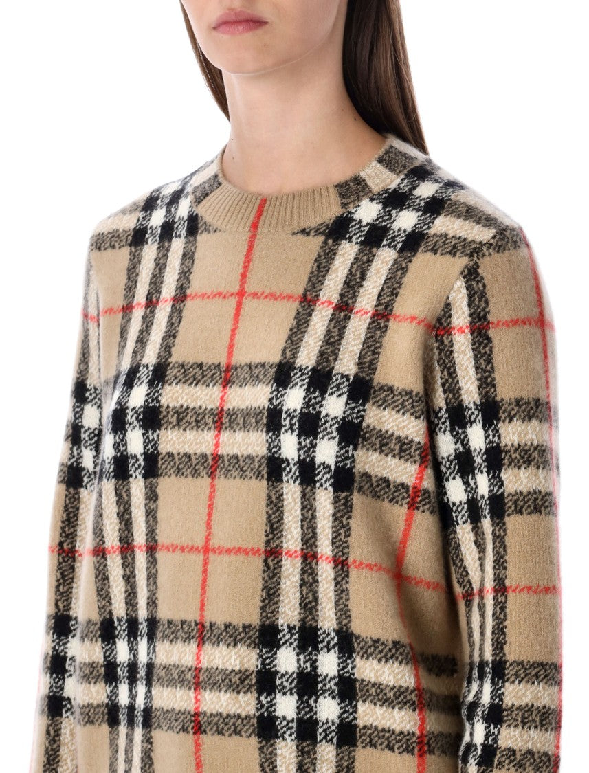 Burberry Costance Knit Check Sweater