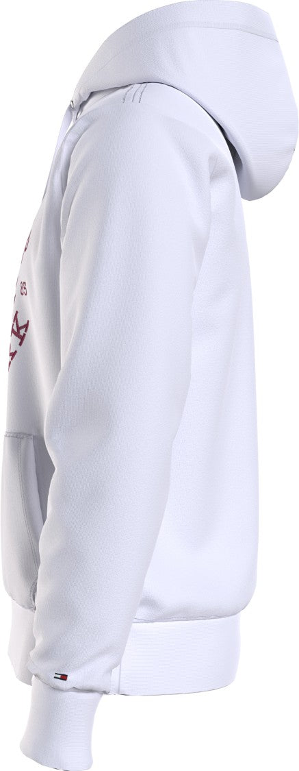 Tommy Hilfiger Maroon Graphic Crest Print Hoodie Pocket