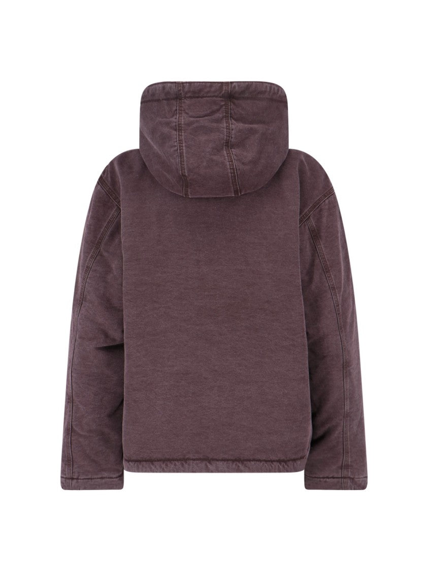 Carhartt Wip Purple Mitch Double-Zip Lambskin Lining Jacket