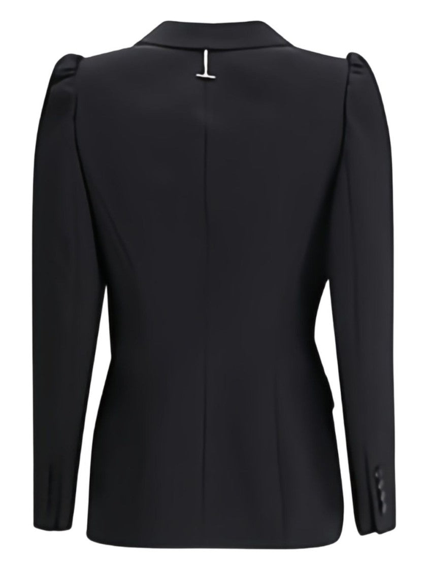 Alexander Mcqueen Tailored Black Single-Breasted Jacket With Notched Lapels