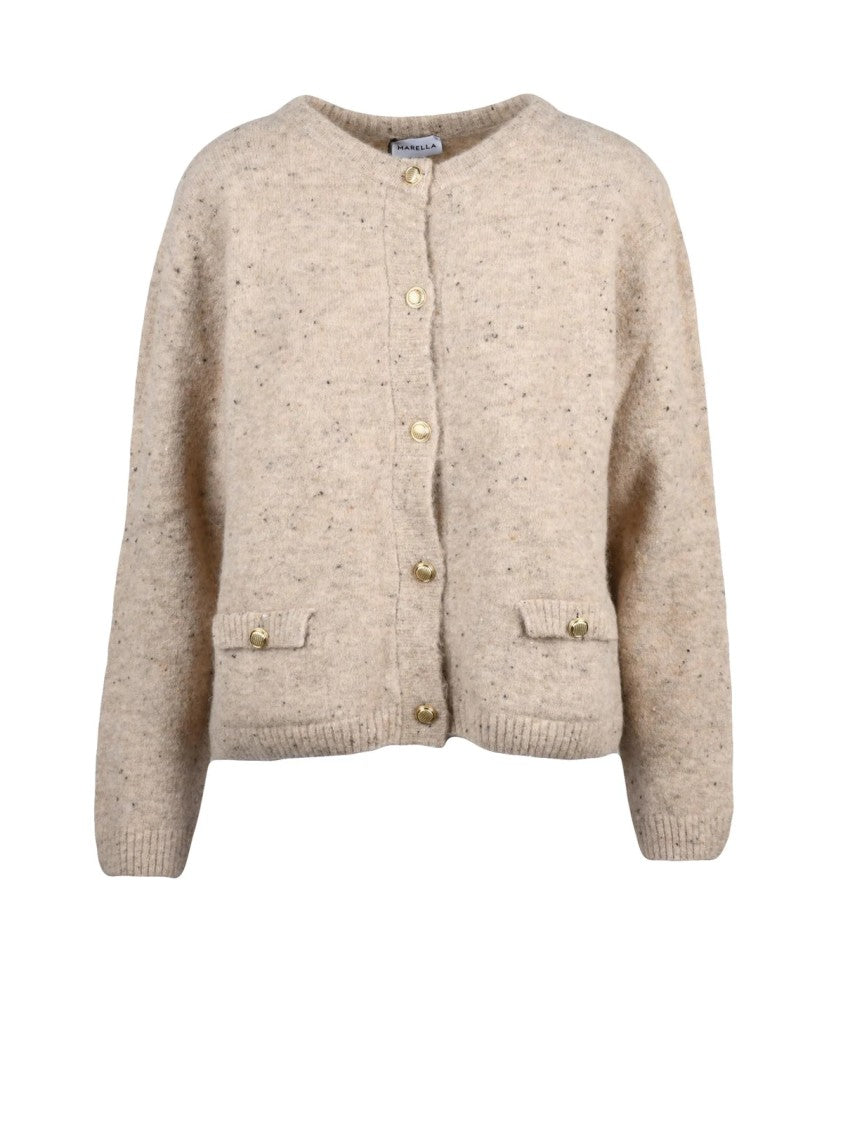 Marella Beige Alpaca-Blend Davina Cardigan