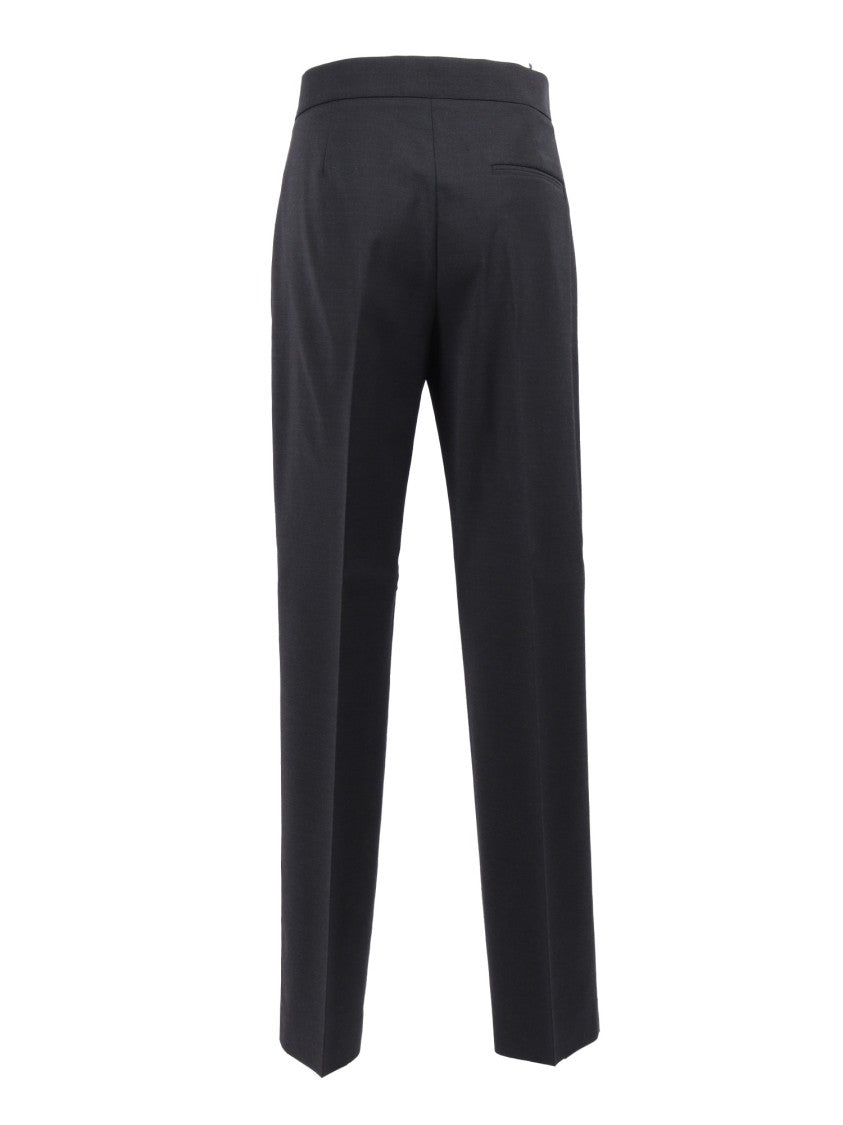 Alberta Ferretti Tailored Straight-Leg Pants With Structured Waistband
