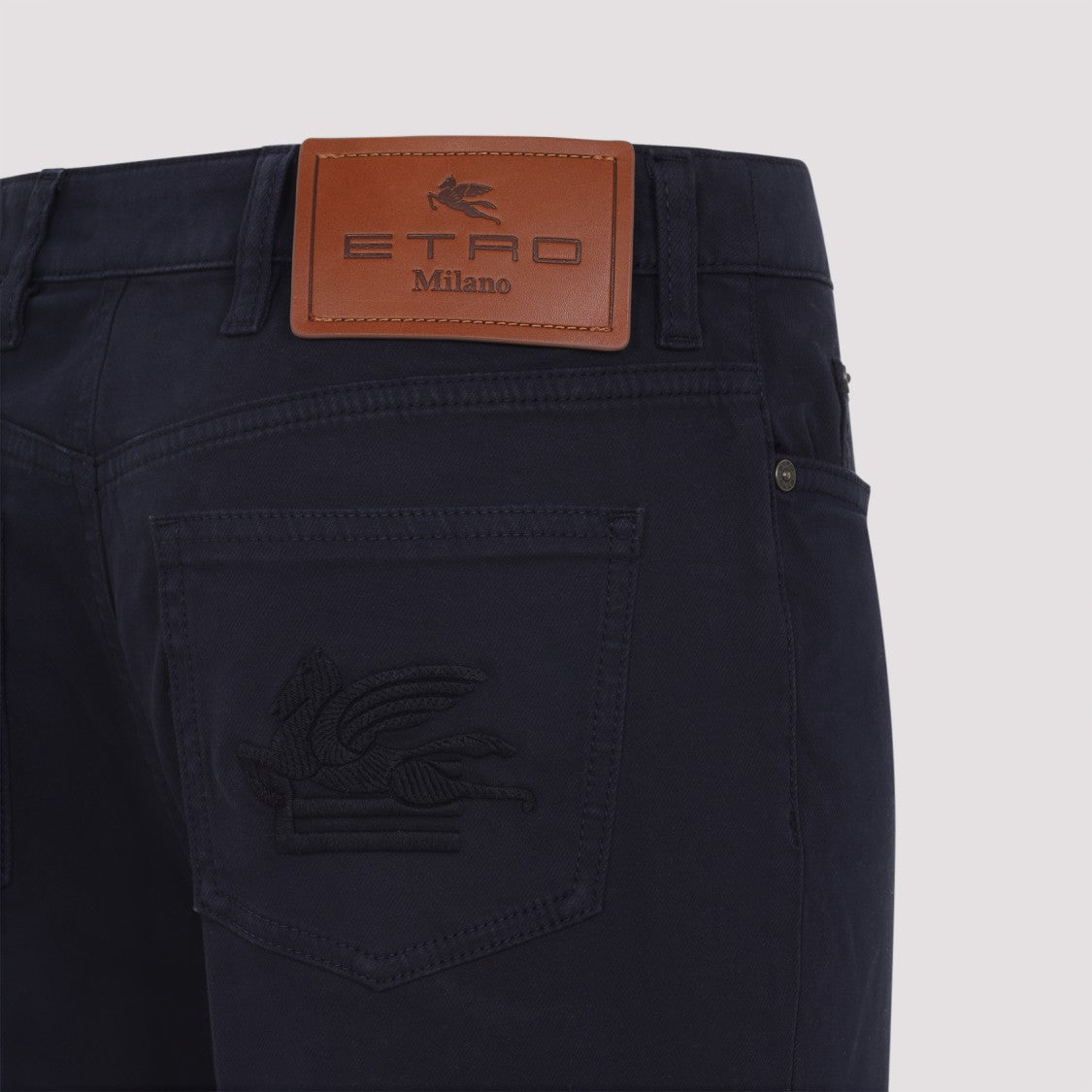 Etro Denim Blue Cotton Jeans