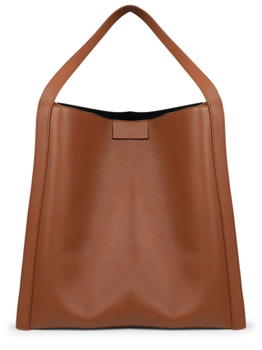 Celine Medium Structured Tote With Polished Finish