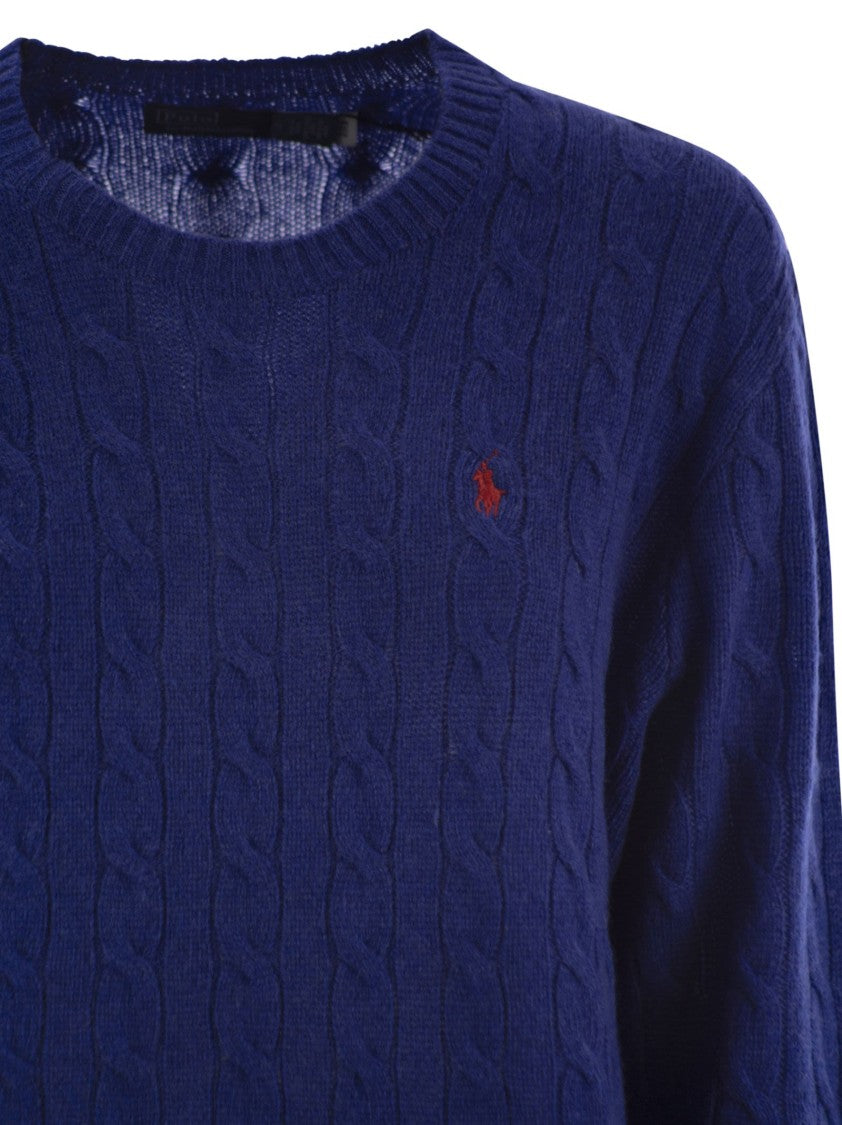 Polo Ralph Lauren Plaited Wool And Cashmere Crew-Neck