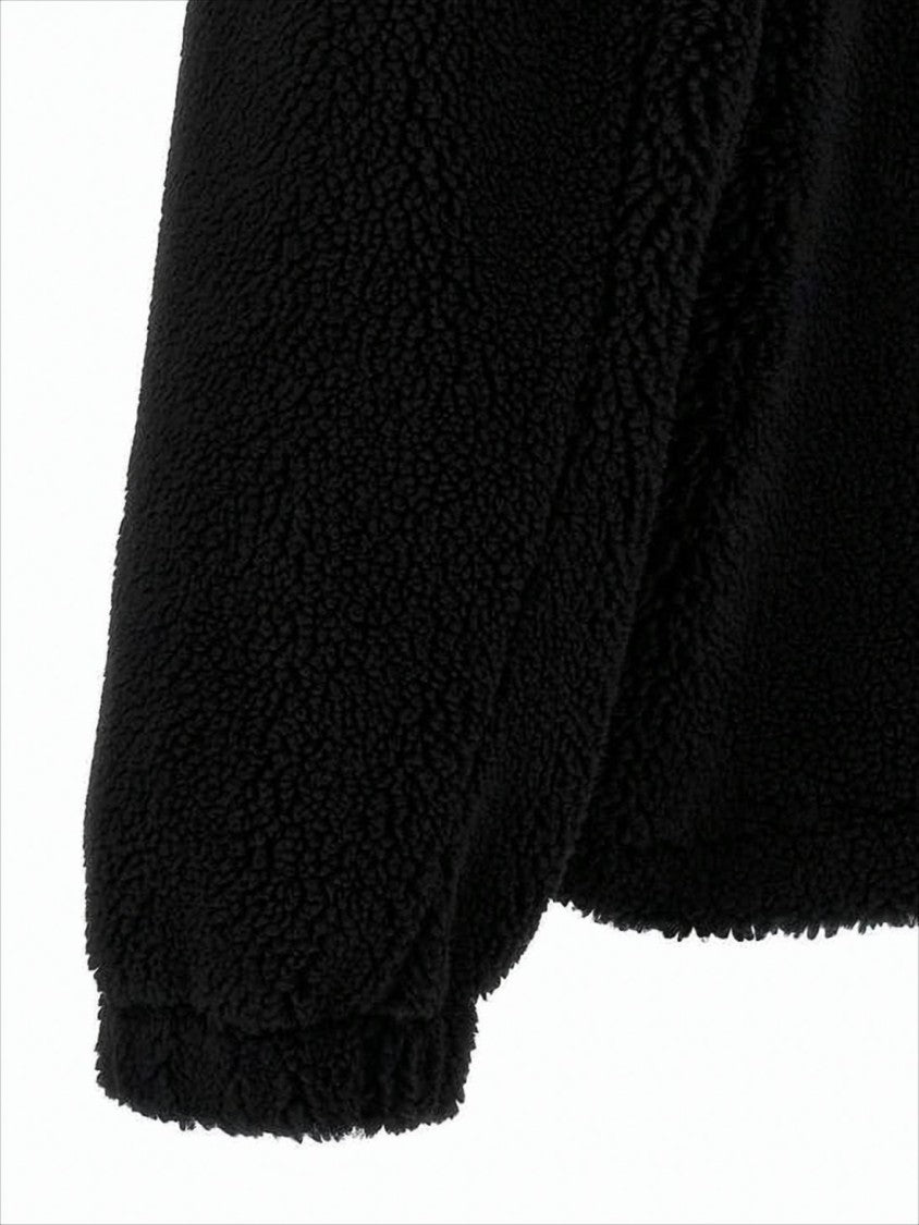 Balenciaga Plush Abstract Design Jacket With High Collar