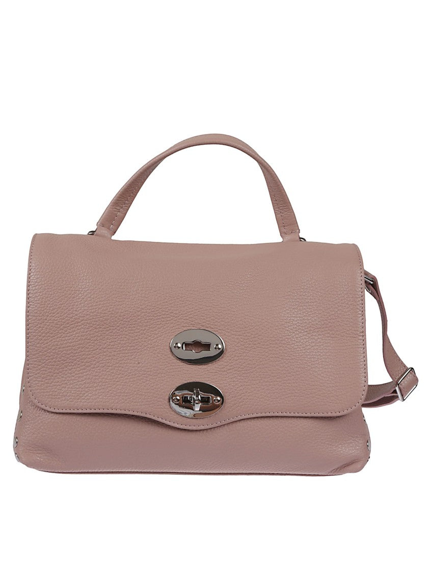 Zanellato Structured Leather Handbag With Double Clasp