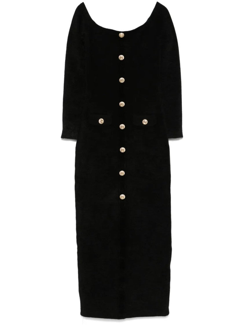 Self-Portrait Chenille Knit Maxi Dress