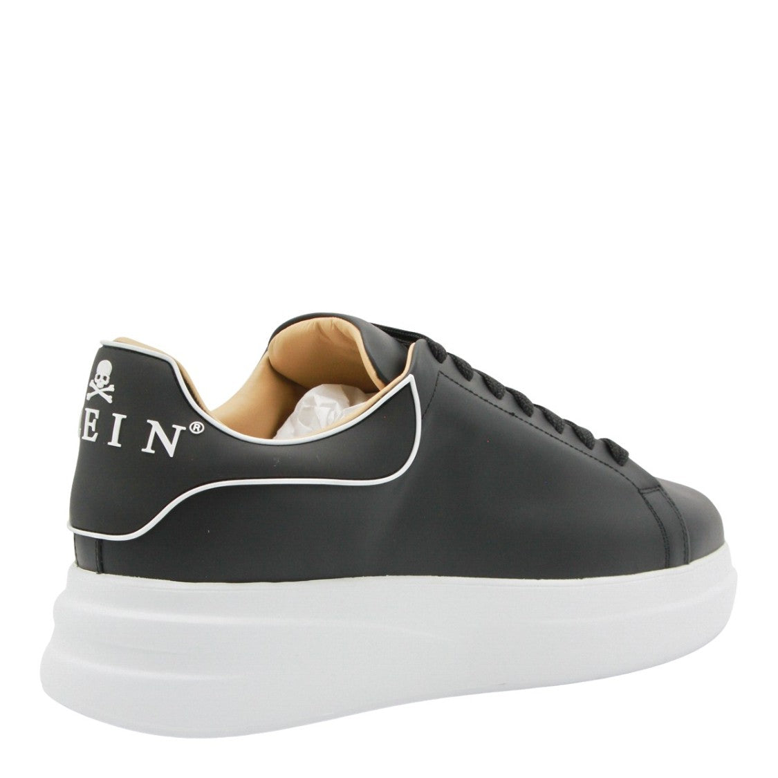 Philipp Plein Black Sneakers With Contrasting White Platform Sole