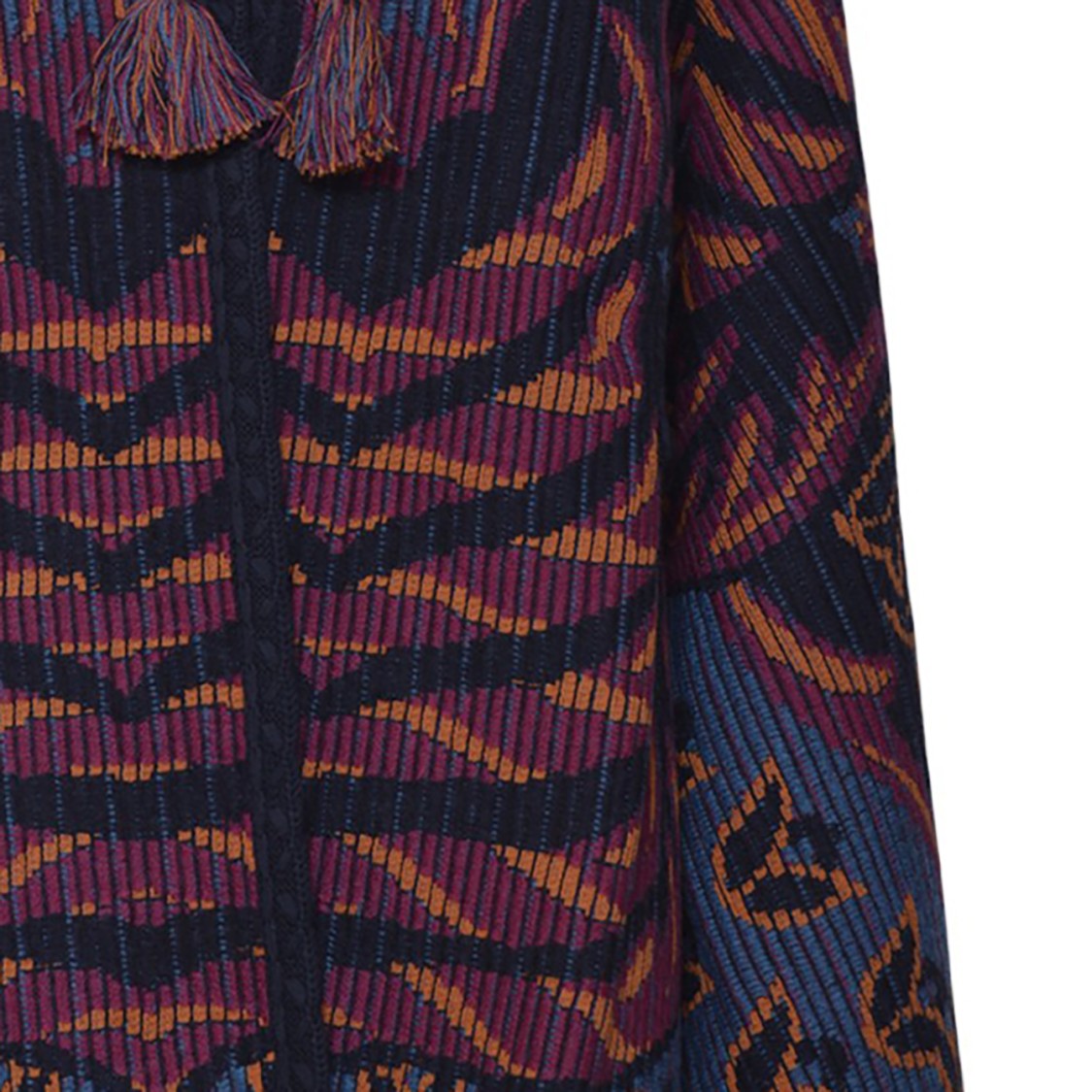 Etro Sleeveless Jacket With Bold Multicolored Abstract Pattern