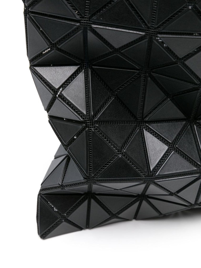 Bao Bao Issey Miyake Black Glossy Geometric Structured Shoulder Bag