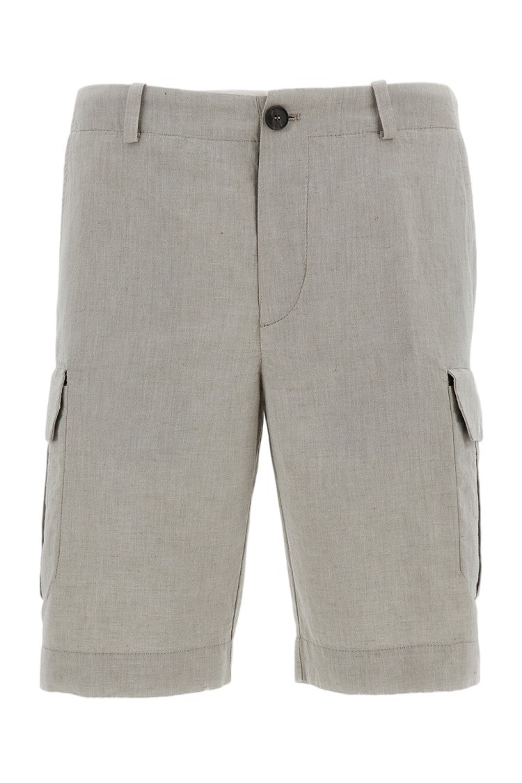 Rrd Linen-Cotton Canvas Cargo Shorts