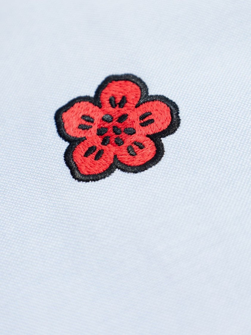 Kenzo Relaxed-Fit Blue Button-Down Shirt