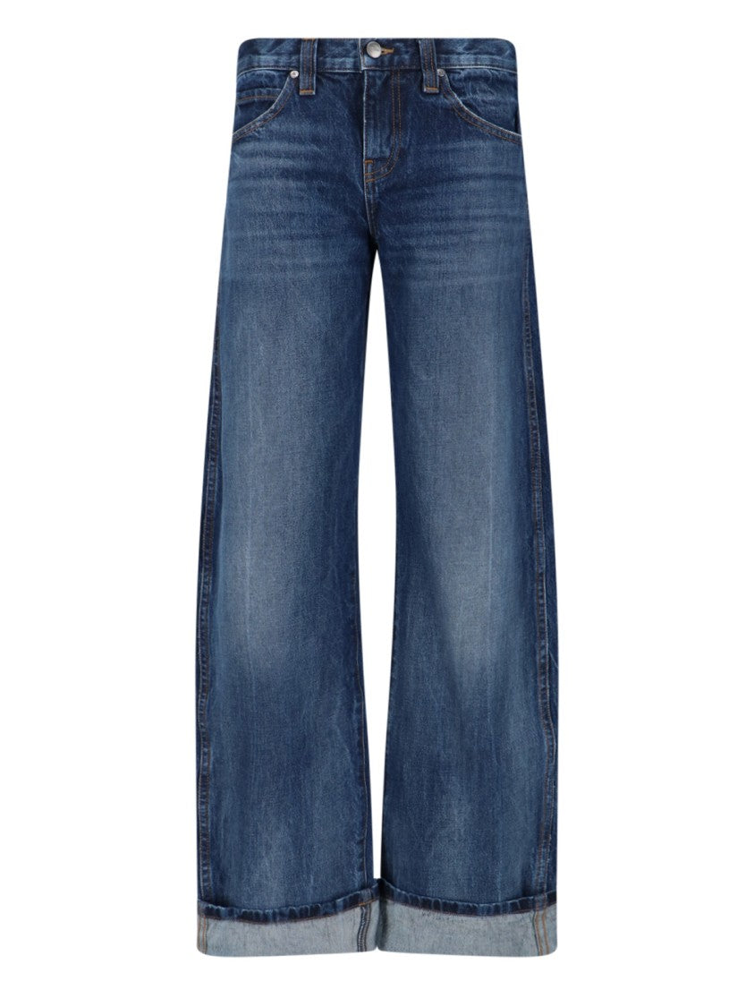 Khaite "Karo" Wide Jeans – Blue