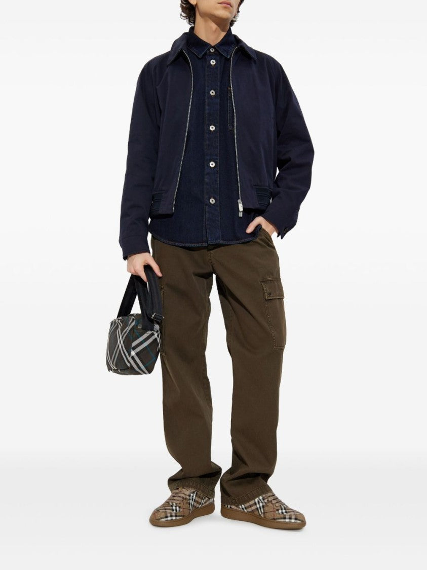 Burberry Relaxed Fit Cargo Trousers With Button Closure