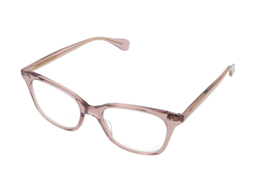 Garrett Leight Translucent Desert Rose Square Optical Glasses