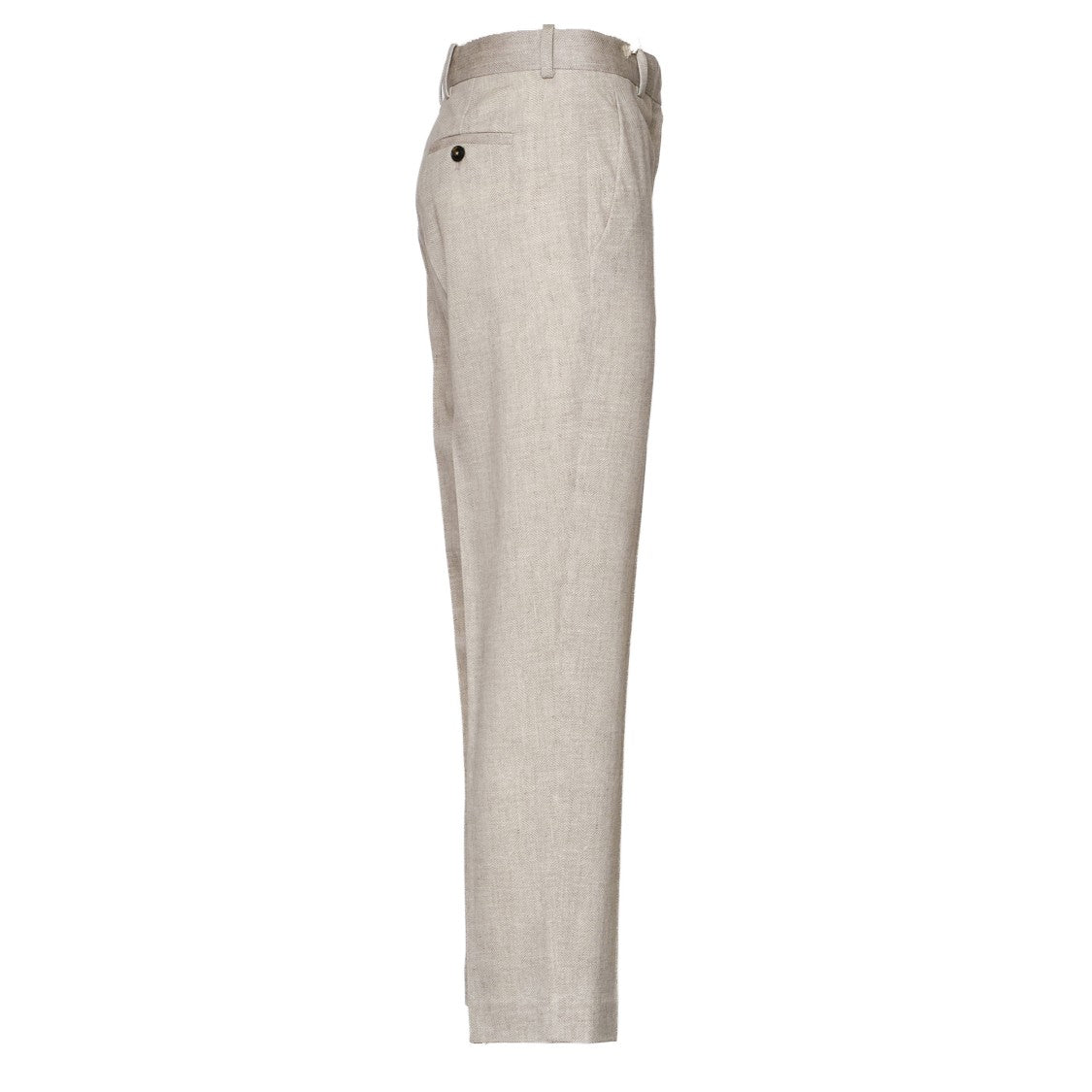 Circolo 1901 Herringbone Straight-Leg Carrot Pants