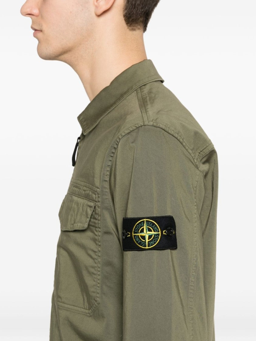 Stone Island Military Green Regular Fit Shirt