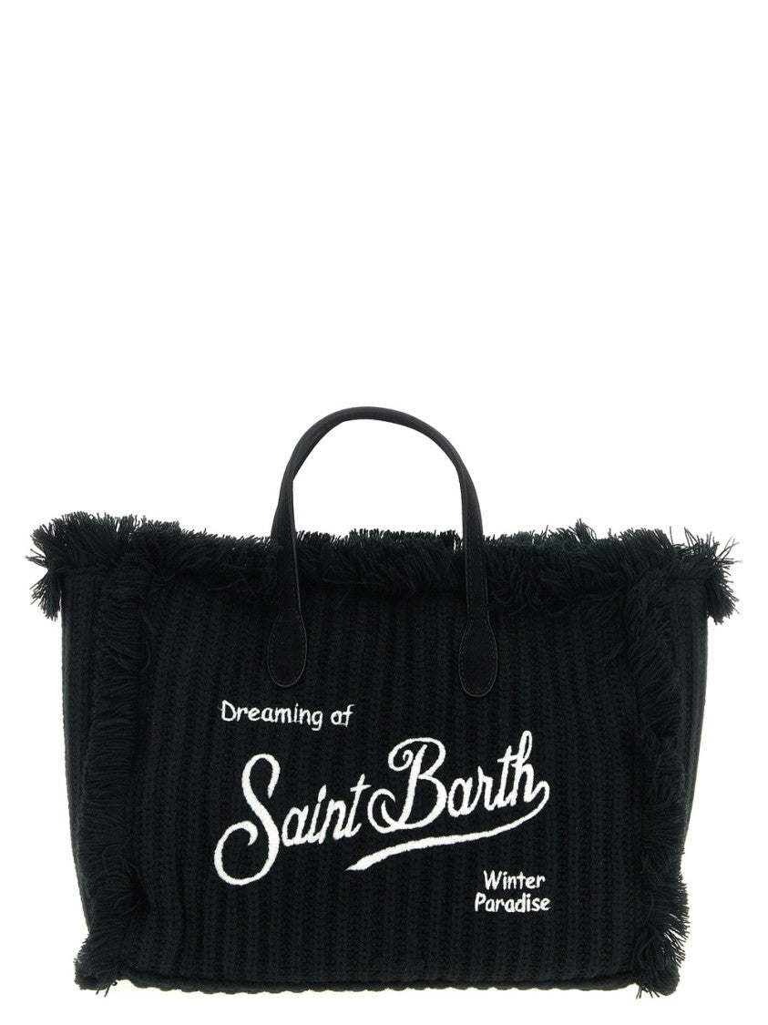 Mc2 Saint Barth Ribbed Wool Tote Bag