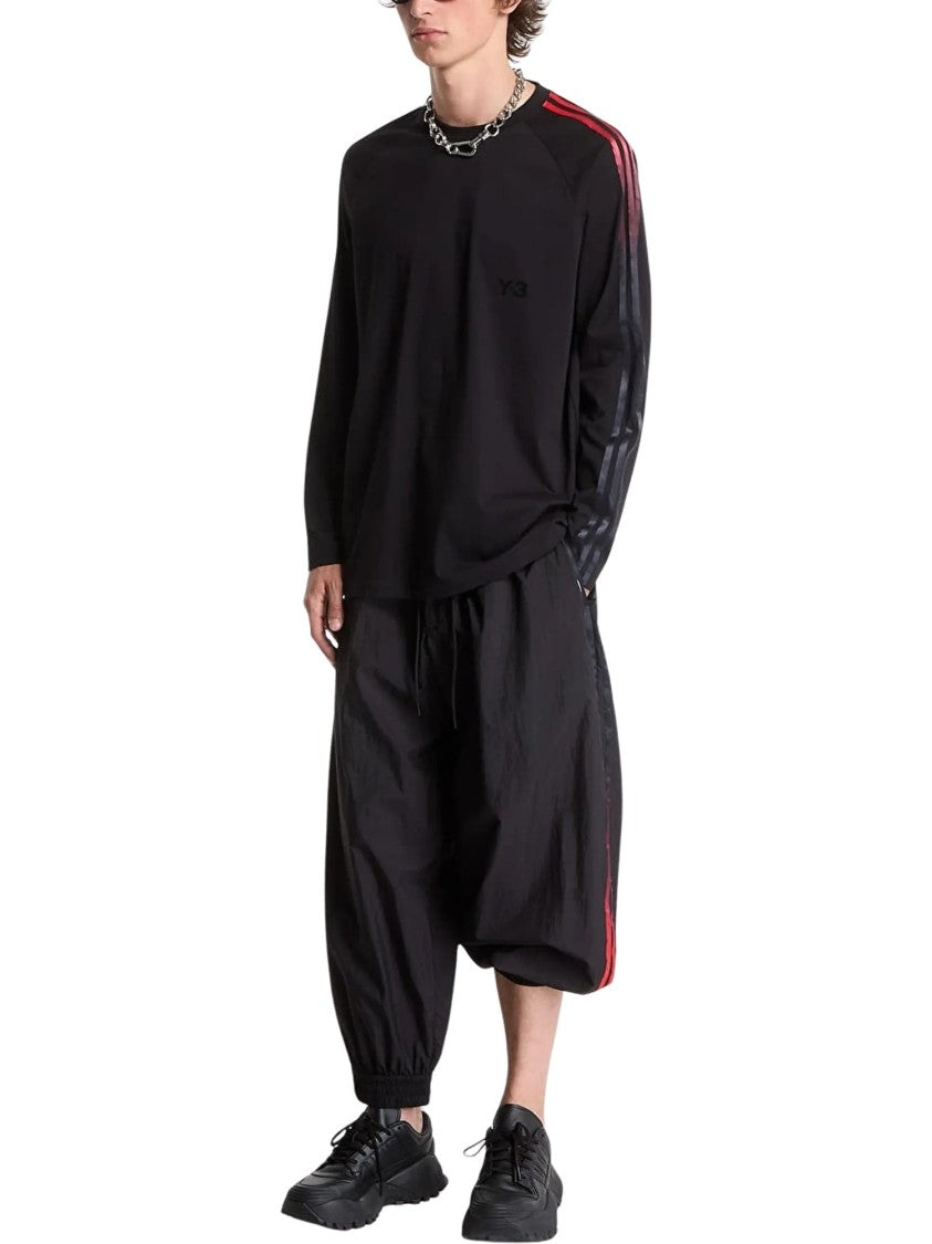 Y-3 Ovs Grd 3S Striped Long-Sleeve Knit Sweater