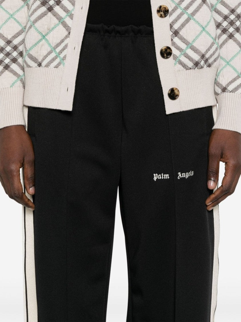 Palm Angels Wide-Leg Trousers With Contrasting Stripe Detail