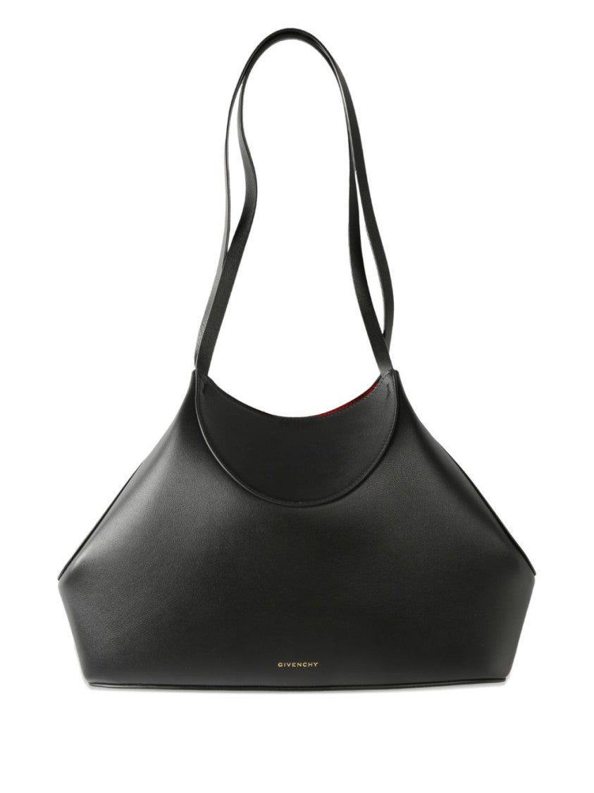 Givenchy Black Structured Geometric Design Silk Bag