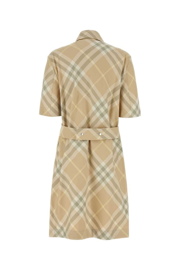 Burberry Embroidered Cotton Shirt Dress