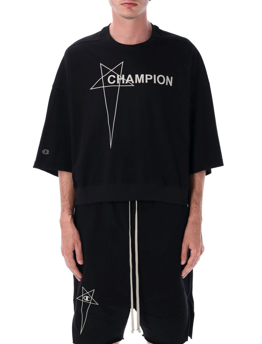 Rick Owens X Champions Tommy Corpped T-Shirt