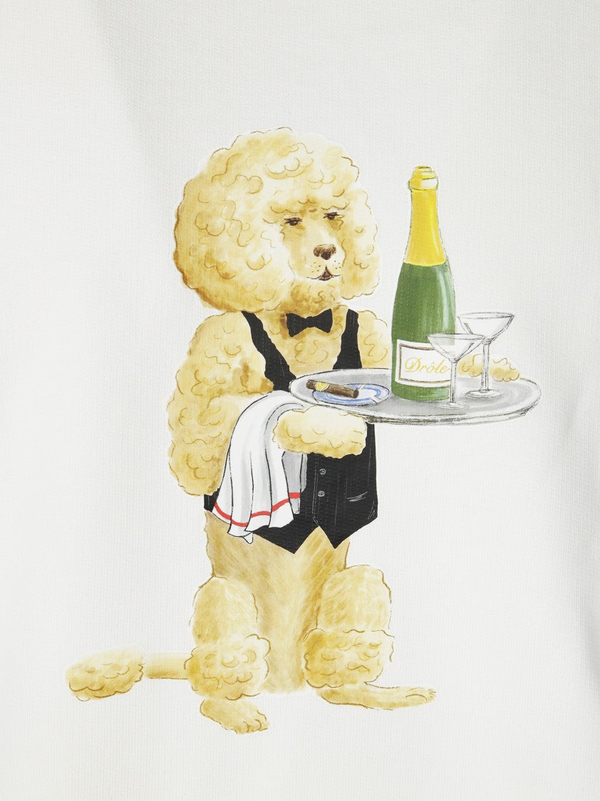 Drôle De Monsieur Crewneck Sweatshirt With Bold Logo Detail