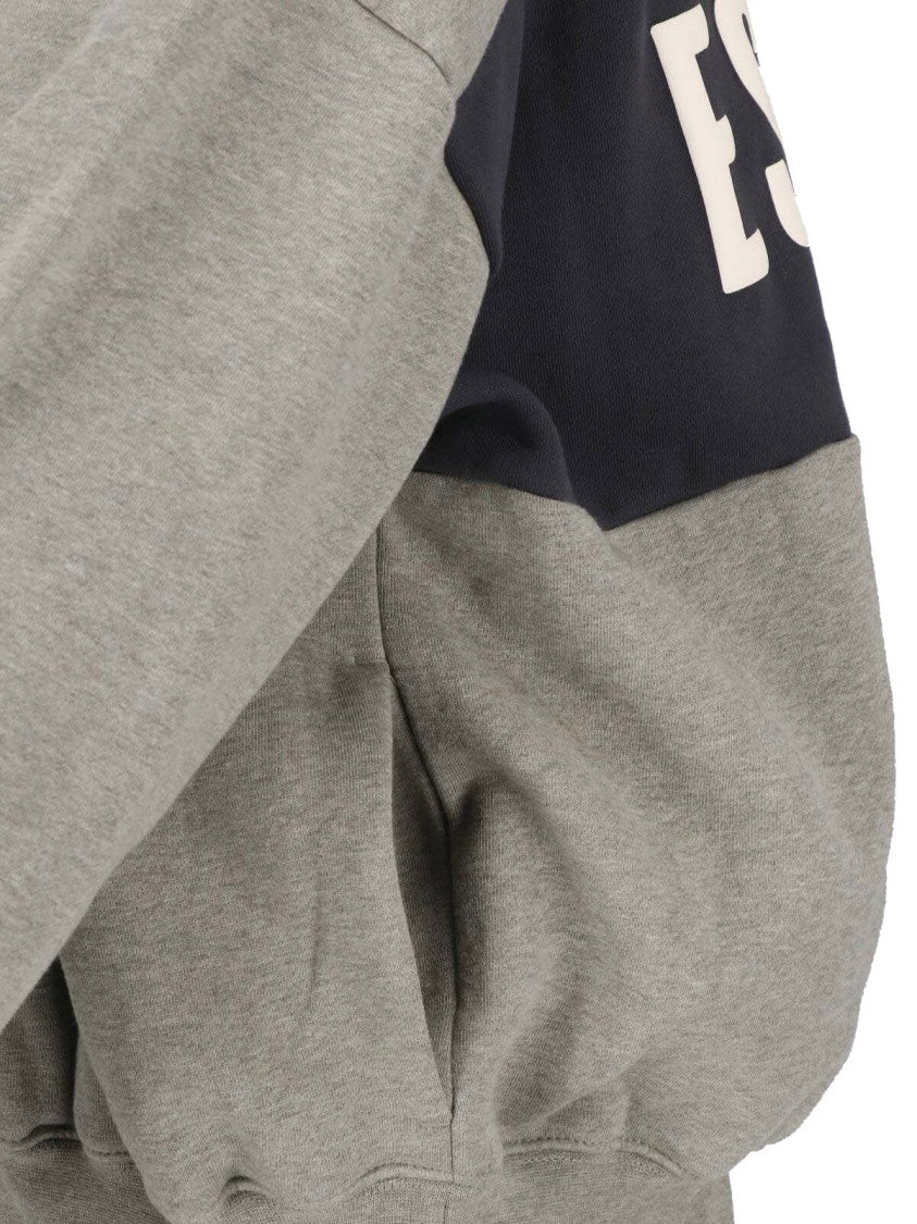Fear Of God Essentials Grey Cotton Contrast Logo Hoodie