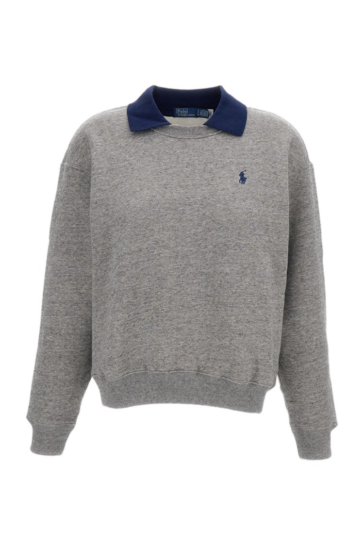 Polo Ralph Lauren Crewneck Sweatshirt With Contrasting Polo Collar