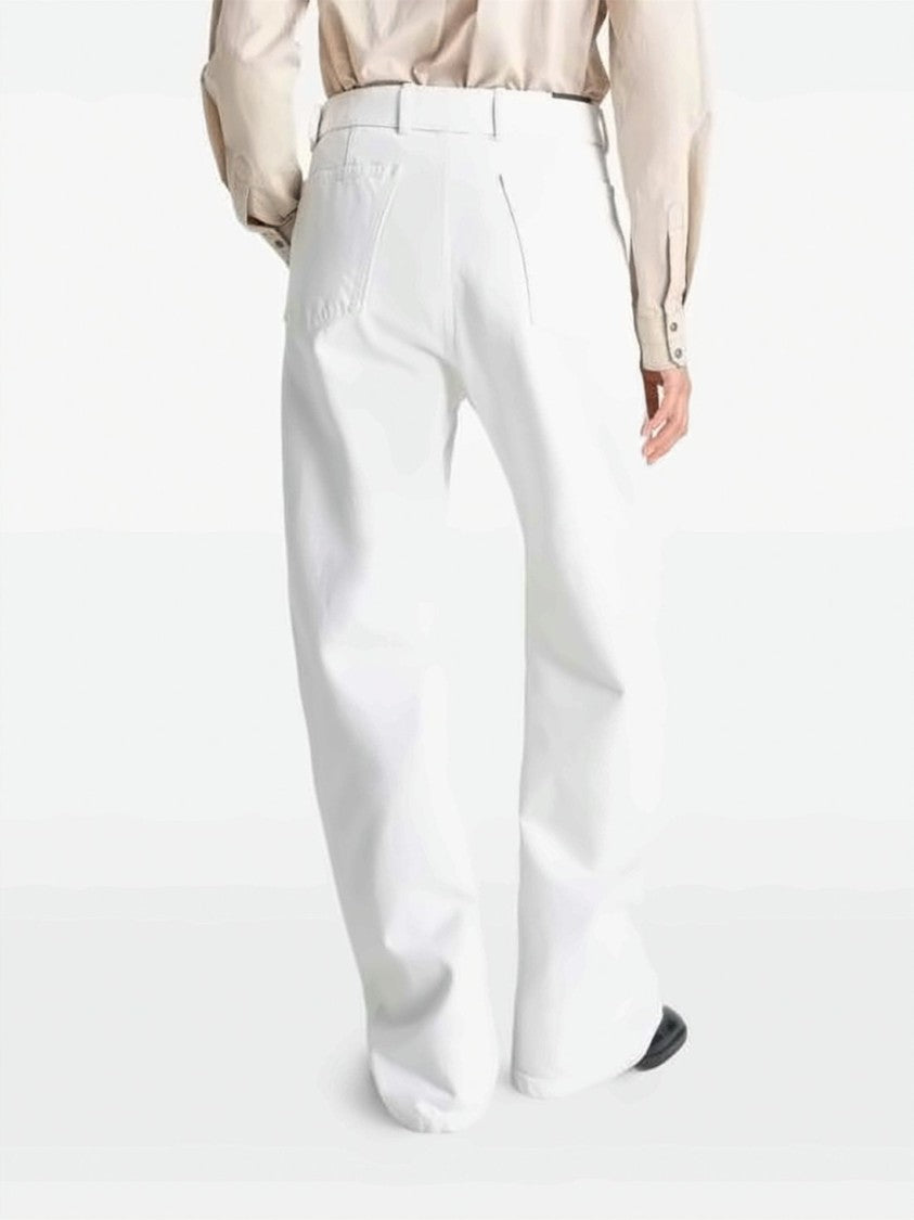 Lemaire Wide-Leg Pants With Twisted Belt Detail