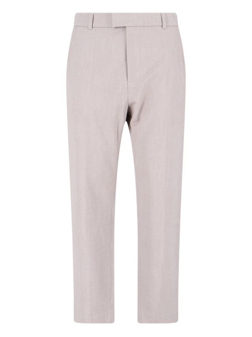 Represent Beige Tailored Pants With Medium Waist