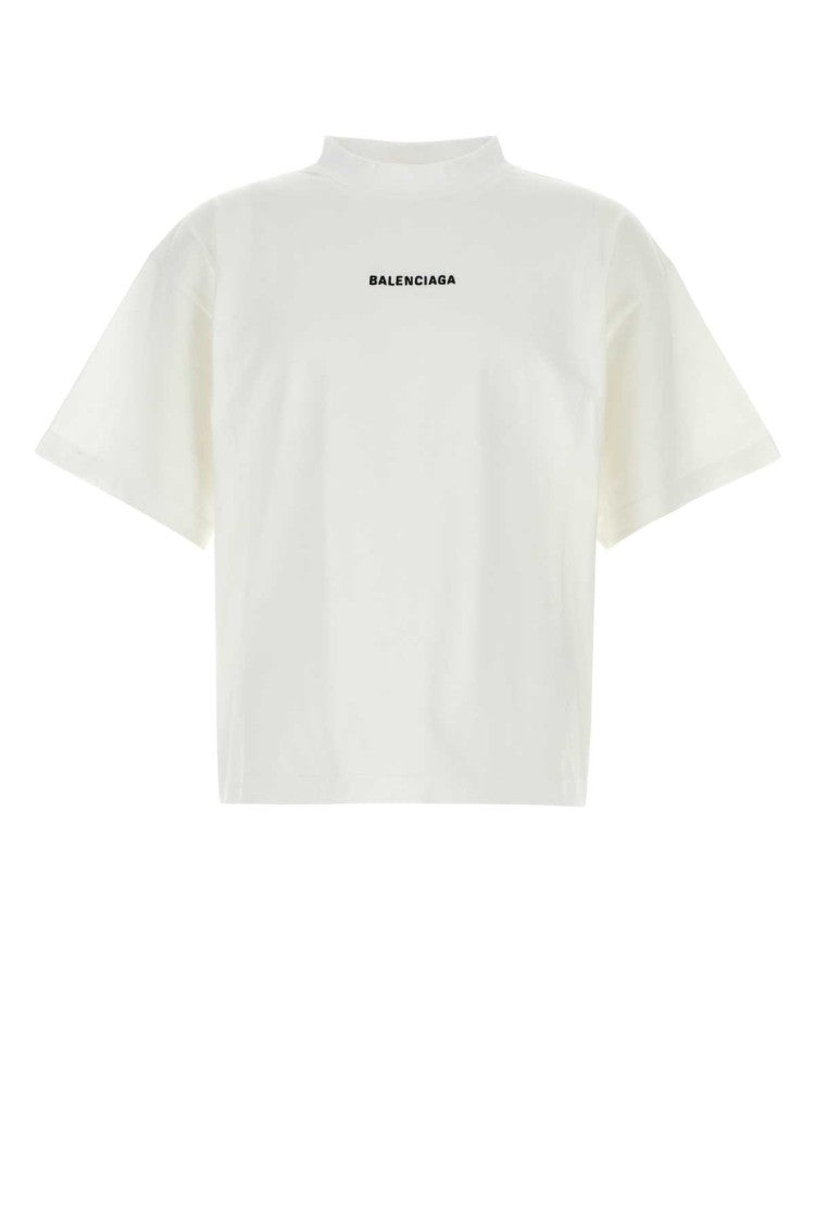 Balenciaga White Cotton T-Shirt