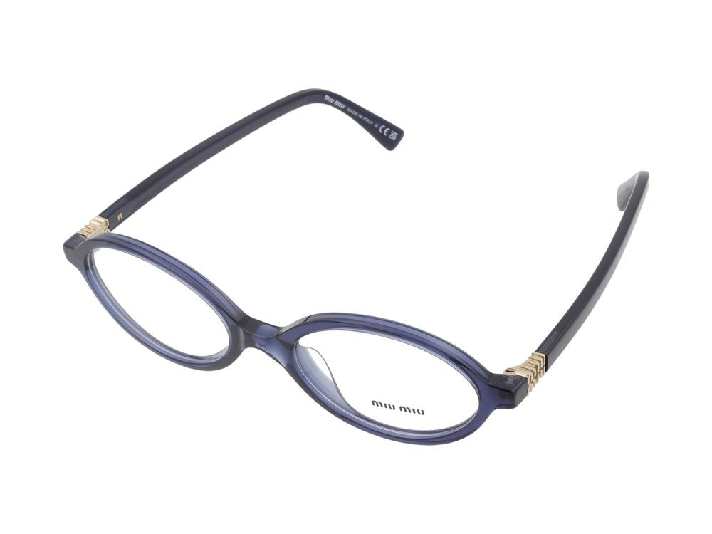 Miu Miu Blue 01Xv Vista Acetate Oval Glasses