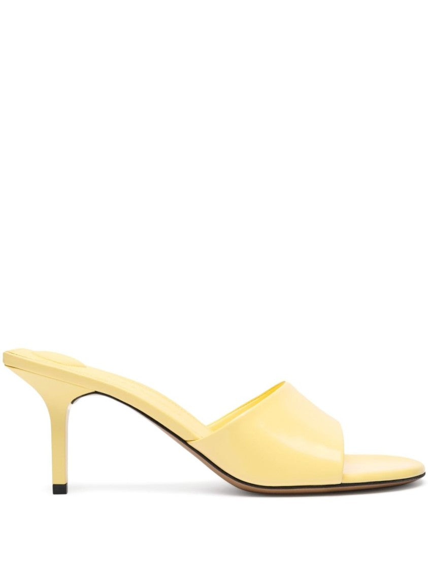 Jacquemus Les Cubisto Yellow Leather Mules