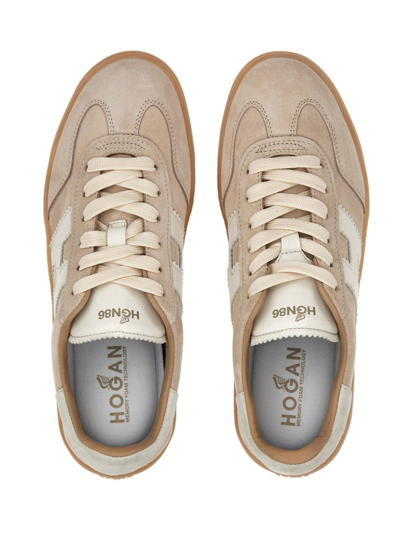 Hogan Low-Top Sneakers With Suede Leather And Contrasting Logo