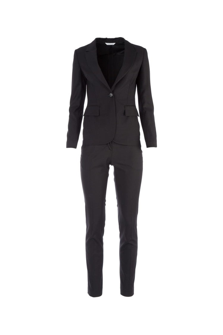 Tonello Tailored Black Suit With Structured Blazer