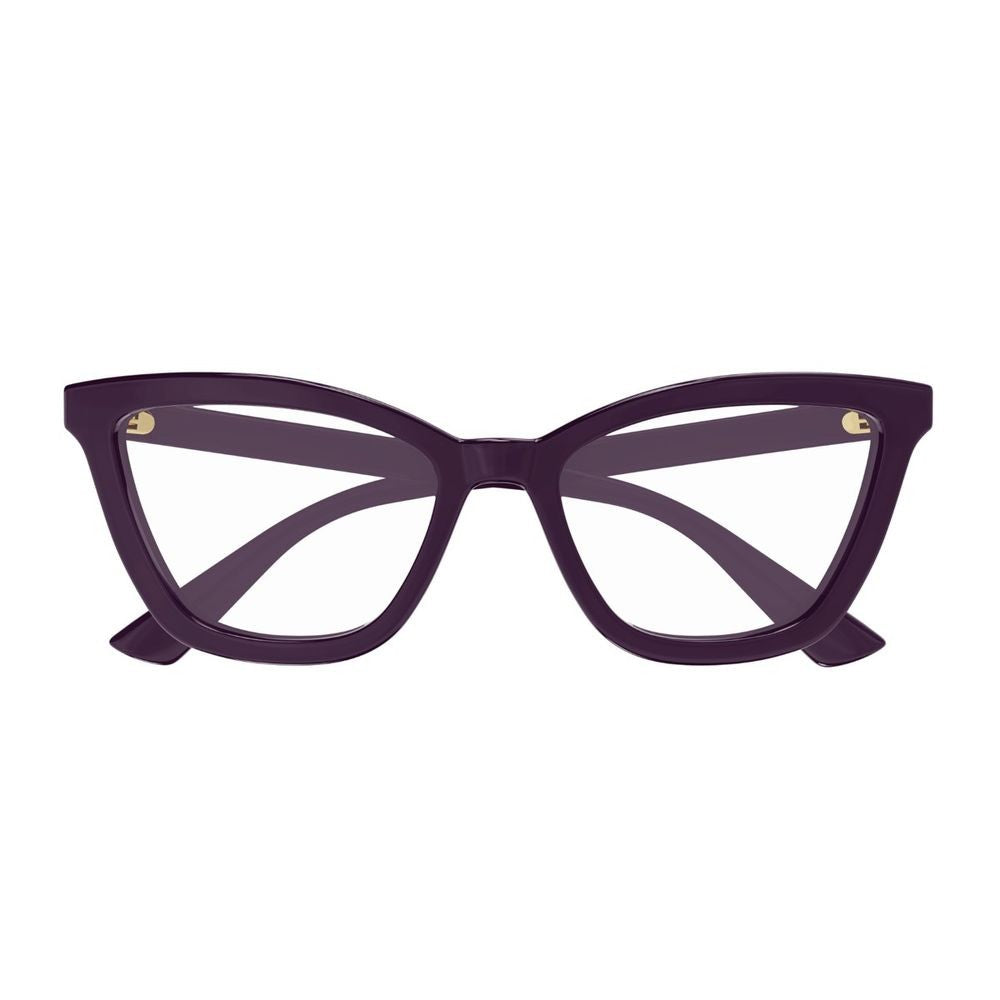 Gucci Gg1686o Gg Logo Line Butterfly-Shaped Optical Frame In Dark Purple Recycled Acetate