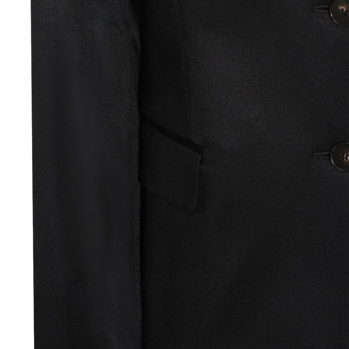 Montedoro Classic Tailored Black Jacket With Notched Lapel