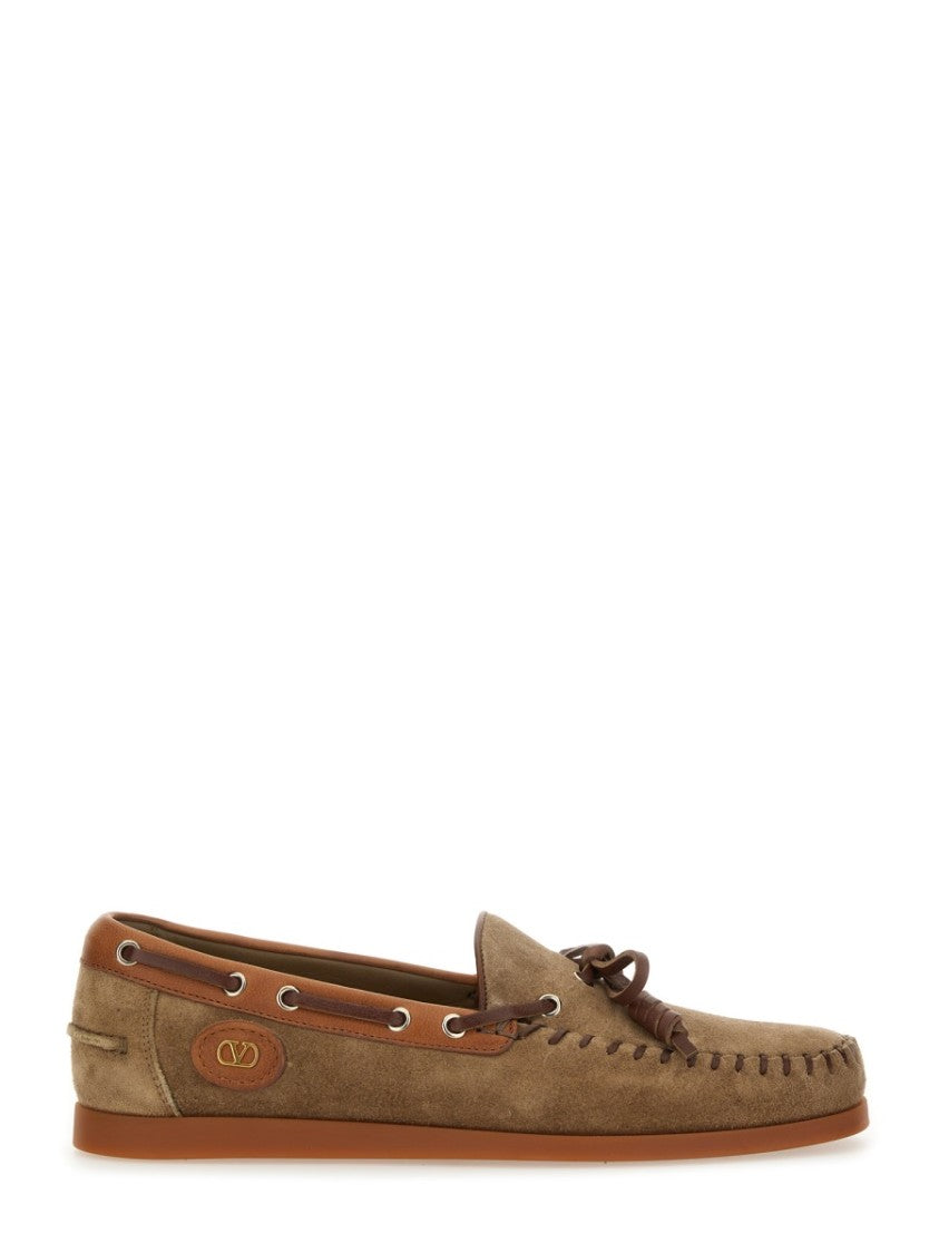 Valentino Garavani "Palm Avenue" Boat Moccasin