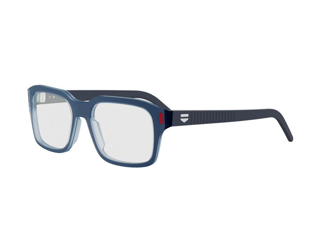 Tag Heuer Th50044i Blue Translucent Oversized Square Sunglasses