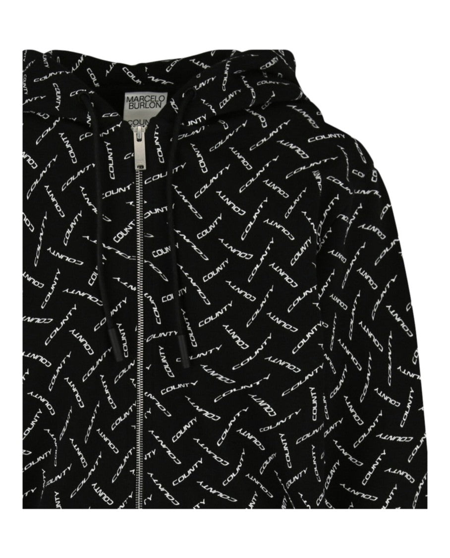 Marcelo Burlon Pascal Arrow Printed Zip-Up Hoodie