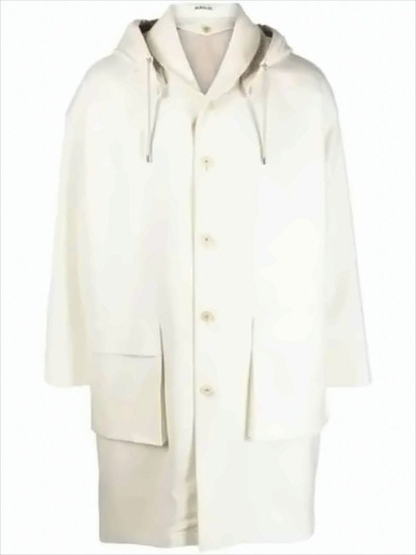 Auralee Wool Coat With Hood