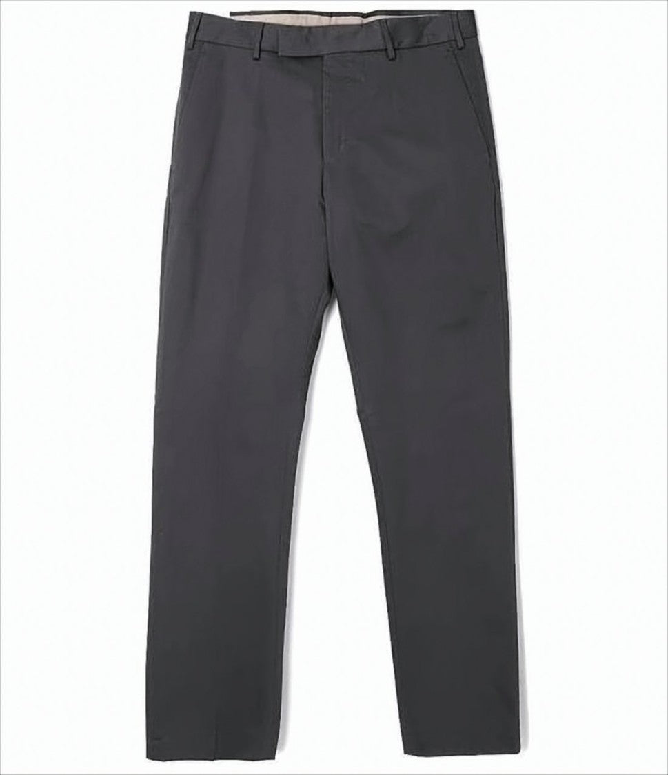 Pt Torino Tailored Grey Straight Pants With Keychain Detail