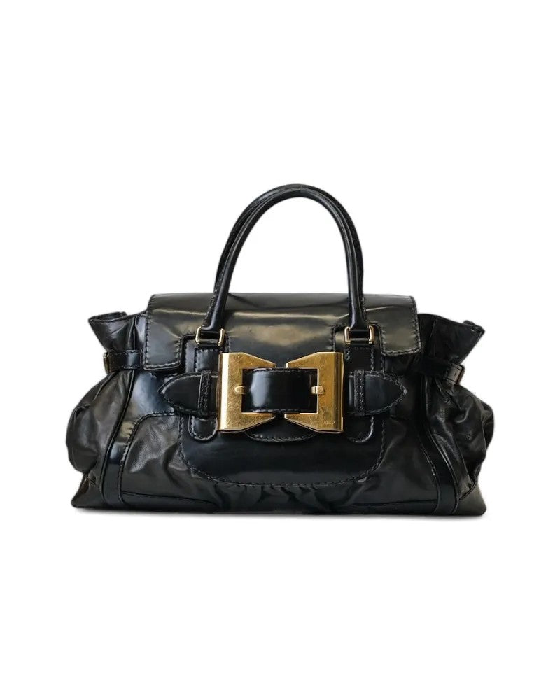 Gucci Dialux Queen Black Paint Handbag